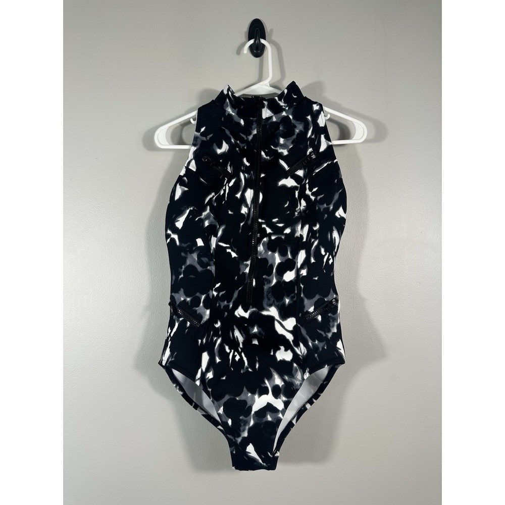 Magicsuit Coco Underwire Scuba One Piece Swimsuit Womems 10 Zip Front